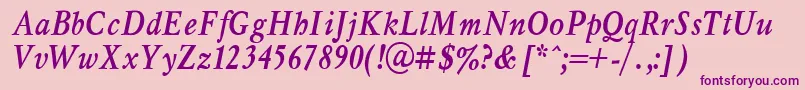 Myslnbit Font – Purple Fonts on Pink Background