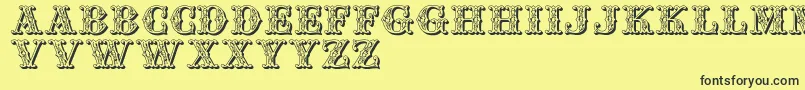 Jfspringfair Font – Black Fonts on Yellow Background