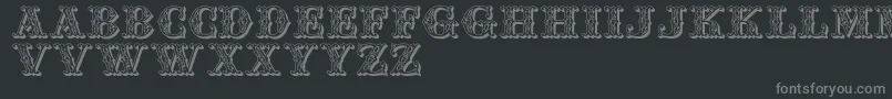 Jfspringfair Font – Gray Fonts on Black Background