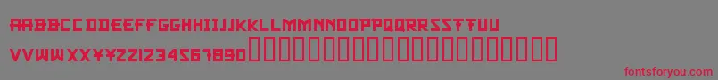 Cfsamuraibob Font – Red Fonts on Gray Background