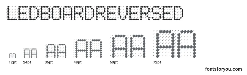 LedBoardReversed Font Sizes