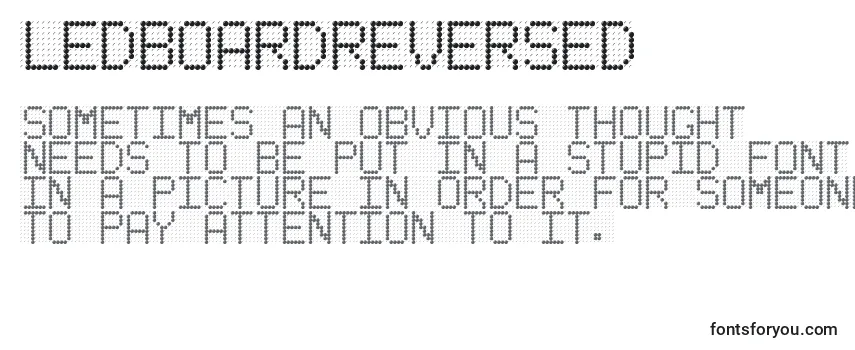 Review of the LedBoardReversed Font