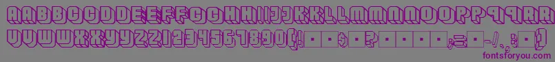 Habbofont Font – Purple Fonts on Gray Background