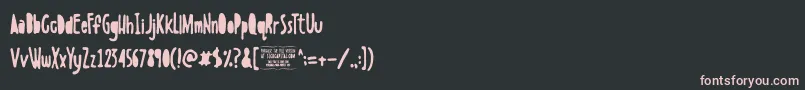 Czcionka BoldensteinSolid – różowe czcionki na czarnym tle