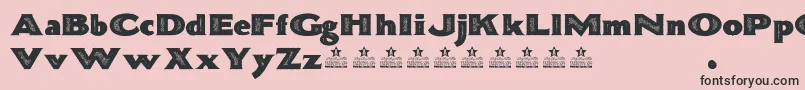 BonnevilleCoPersonalUse Font – Black Fonts on Pink Background