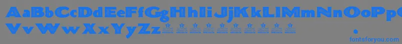 BonnevilleCoPersonalUse Font – Blue Fonts on Gray Background