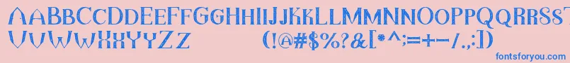 TheDarkTitanVintage Font – Blue Fonts on Pink Background