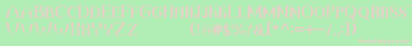 TheDarkTitanVintage Font – Pink Fonts on Green Background