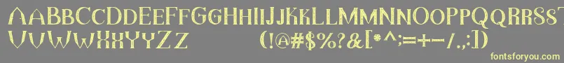 TheDarkTitanVintage Font – Yellow Fonts on Gray Background