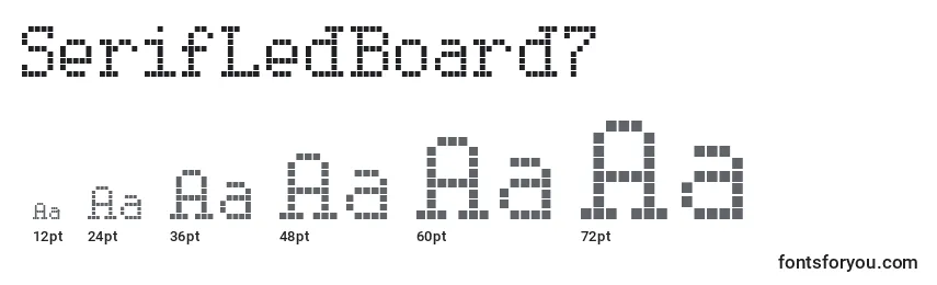 Размеры шрифта SerifLedBoard7