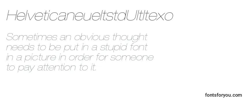 HelveticaneueltstdUltltexo Font