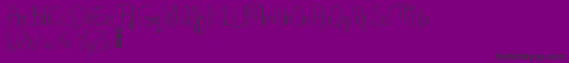 ByndaDemo Font – Black Fonts on Purple Background