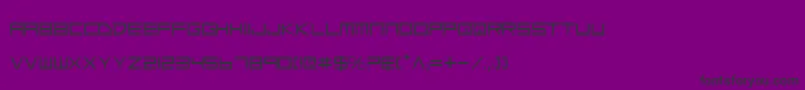 Fonte LowGunScreen – fontes pretas em um fundo violeta