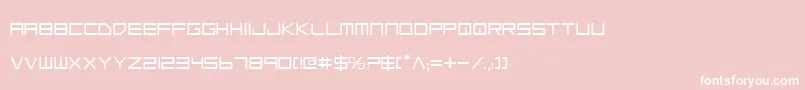 フォントLowGunScreen – ピンクの背景に白い文字