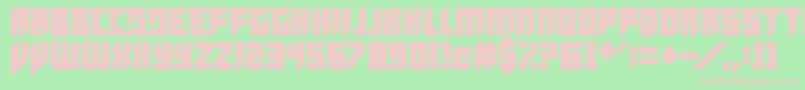 ClutchingToth Font – Pink Fonts on Green Background