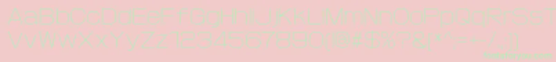 ProtofetLight Font – Green Fonts on Pink Background
