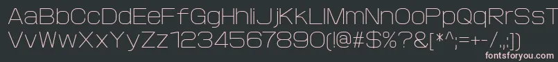 ProtofetLight Font – Pink Fonts on Black Background