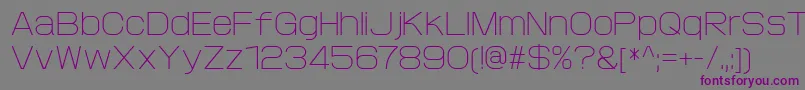 ProtofetLight Font – Purple Fonts on Gray Background