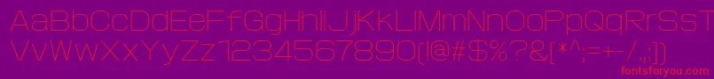 ProtofetLight Font – Red Fonts on Purple Background