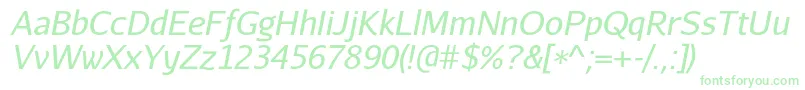 AurulentsansItalic Font – Green Fonts