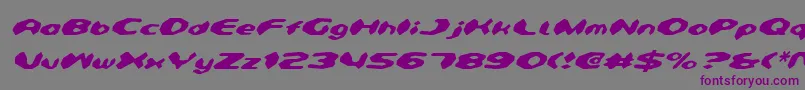 Шрифт Detonv2i – фиолетовые шрифты на сером фоне