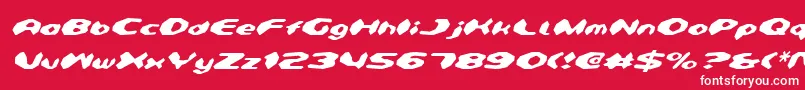 Detonv2i Font – White Fonts on Red Background