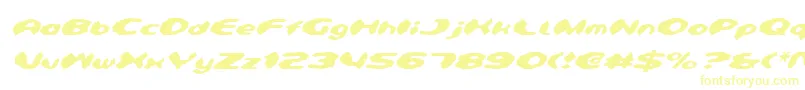 Шрифт Detonv2i – жёлтые шрифты