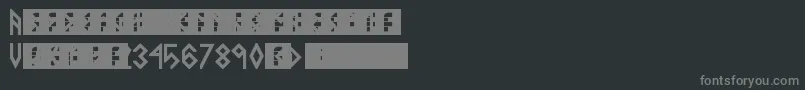 Шрифт VikingMiddleRunesBold – серые шрифты на чёрном фоне