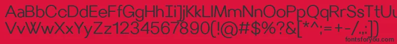 VilleraySemilight Font – Black Fonts on Red Background