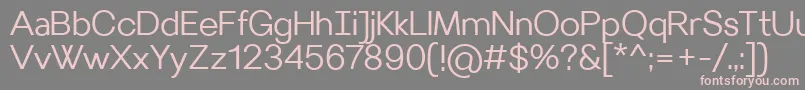 VilleraySemilight Font – Pink Fonts on Gray Background