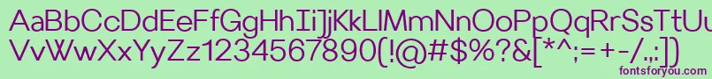VilleraySemilight Font – Purple Fonts on Green Background