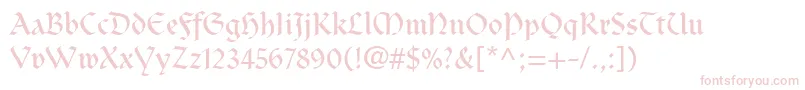 ClairvauxLt Font – Pink Fonts on White Background