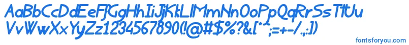 RondouillardGrasItalique Font – Blue Fonts