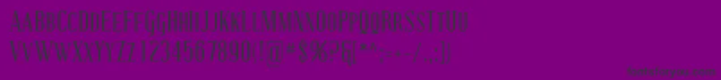 CovingtonScCond Font – Black Fonts on Purple Background