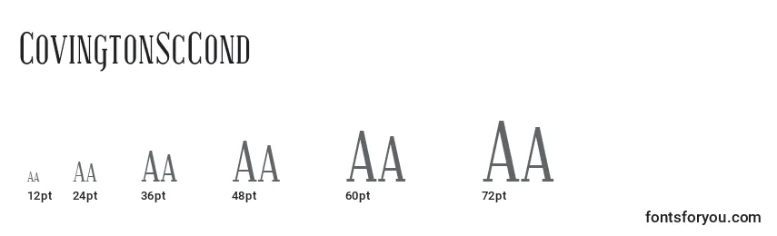 CovingtonScCond Font Sizes