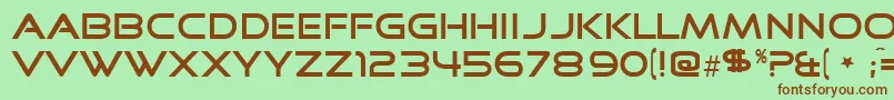 Goodtime Font – Brown Fonts on Green Background