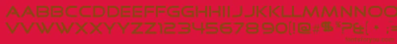 Goodtime Font – Brown Fonts on Red Background