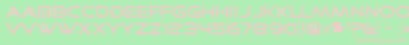 Goodtime Font – Pink Fonts on Green Background