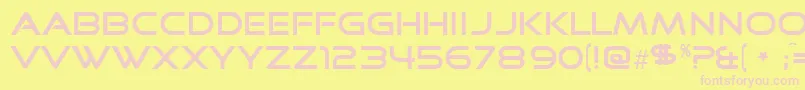 Goodtime Font – Pink Fonts on Yellow Background