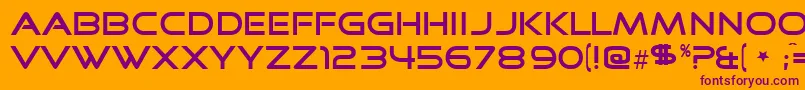 Goodtime Font – Purple Fonts on Orange Background