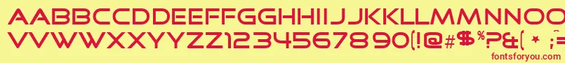 Goodtime Font – Red Fonts on Yellow Background