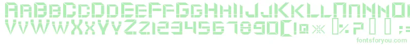 ModuldamaRegular-Schriftart – Grüne Schriften