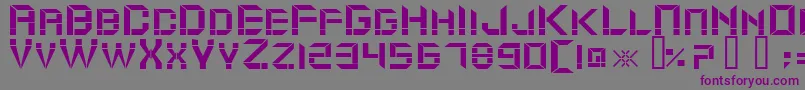 ModuldamaRegular Font – Purple Fonts on Gray Background