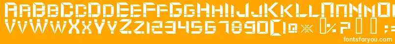 ModuldamaRegular Font – White Fonts on Orange Background