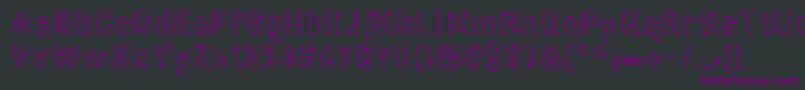 Defora Font – Purple Fonts on Black Background