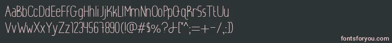 Fonte Lightlyawkward – fontes rosa em um fundo preto