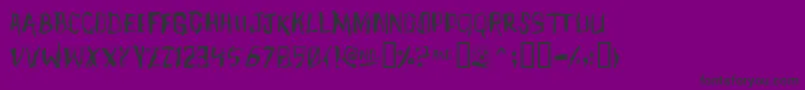 Шрифт MeetJohnHenry – чёрные шрифты на фиолетовом фоне