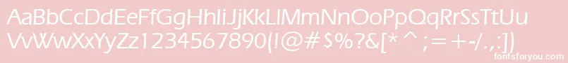 ErasMediumBt Font – White Fonts on Pink Background