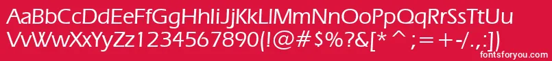 ErasMediumBt Font – White Fonts on Red Background