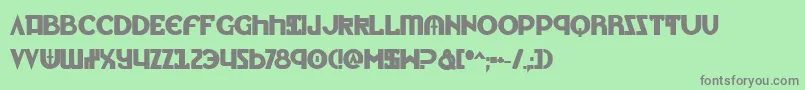 LionheartBold Font – Gray Fonts on Green Background